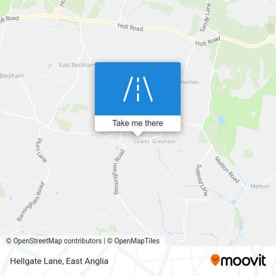 Hellgate Lane map