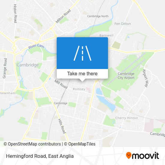 Hemingford Road map