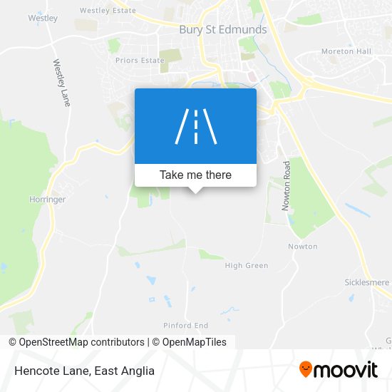 Hencote Lane map