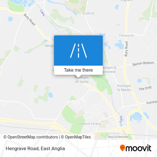 Hengrave Road map