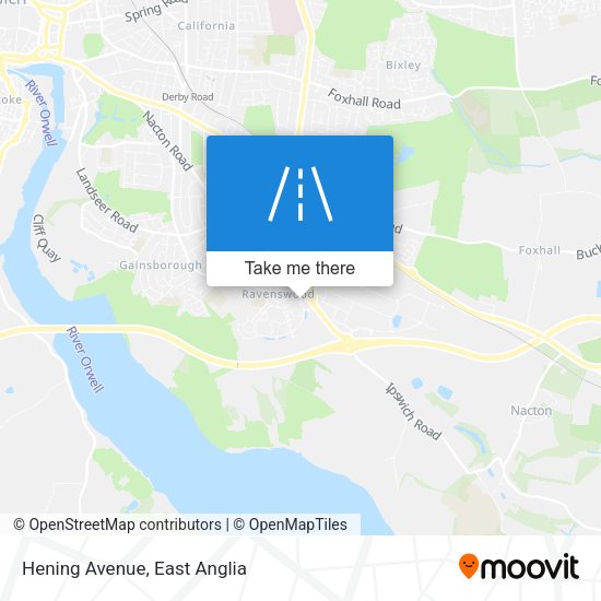 Hening Avenue map