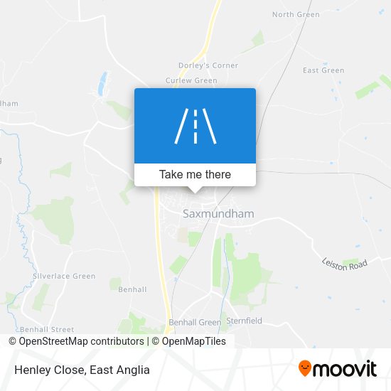Henley Close map