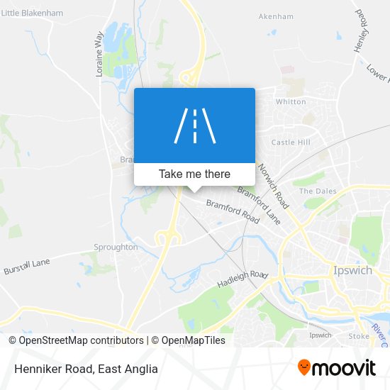Henniker Road map