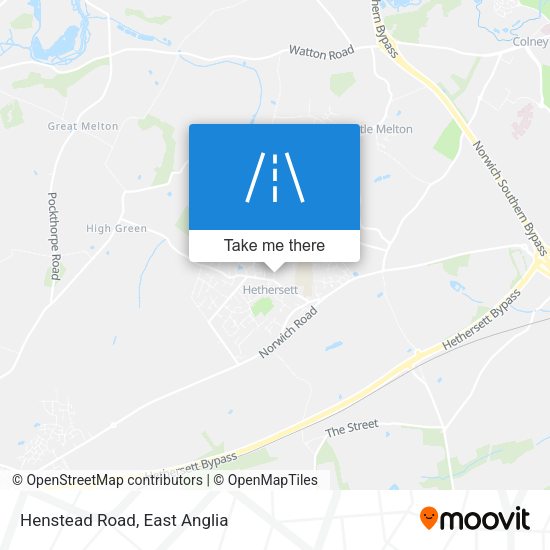 Henstead Road map