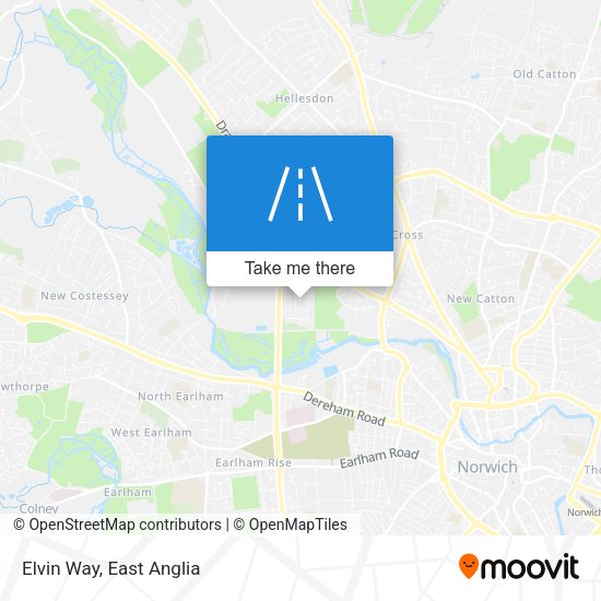 Elvin Way map