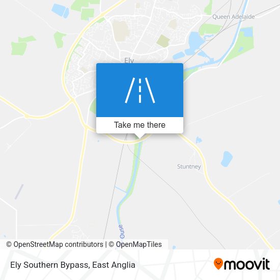 Ely Southern Bypass map