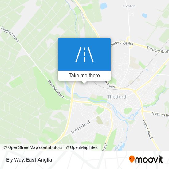 Ely Way map