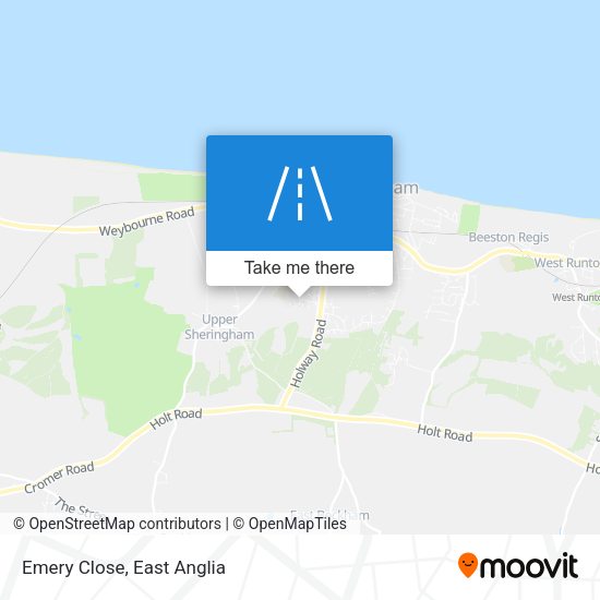 Emery Close map