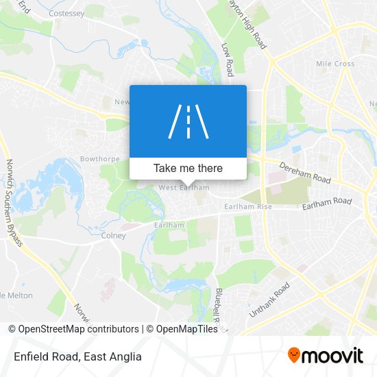 Enfield Road map