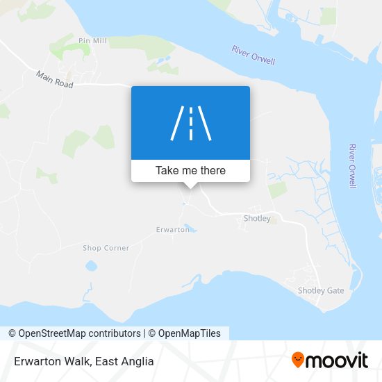Erwarton Walk map