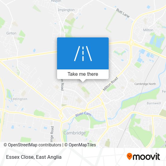 Essex Close map
