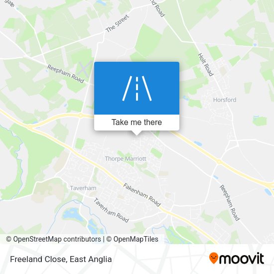 Freeland Close map