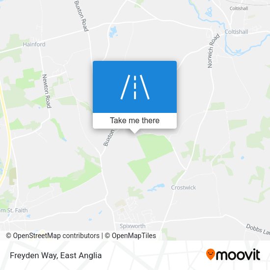 Freyden Way map