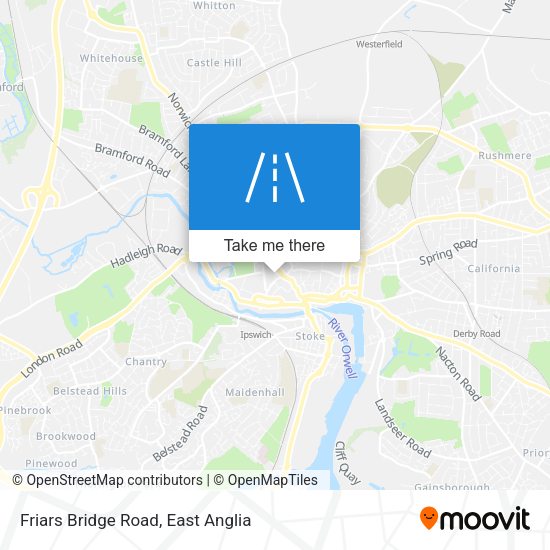 Friars Bridge Road map