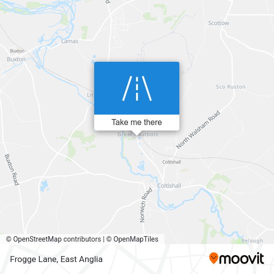 Frogge Lane map