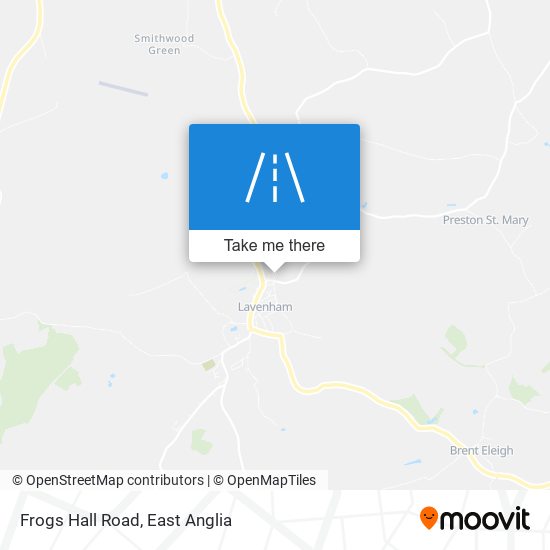 Frogs Hall Road map