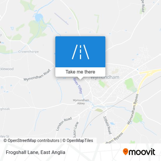 Frogshall Lane map