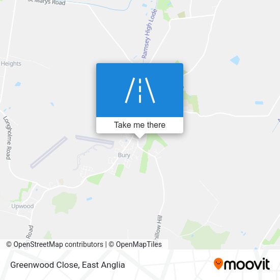 Greenwood Close map
