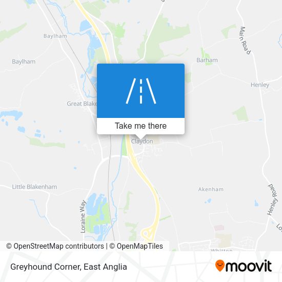 Greyhound Corner map