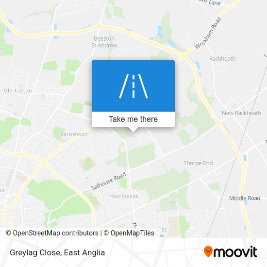 Greylag Close map