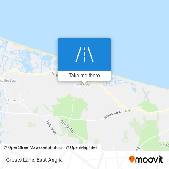 Grouts Lane map