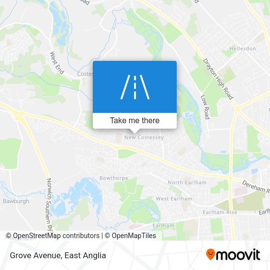 Grove Avenue map
