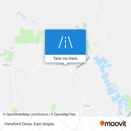 Hereford Close map