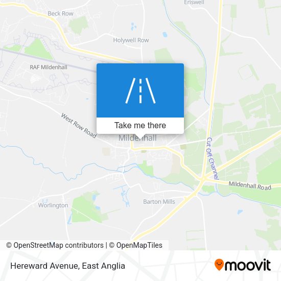 Hereward Avenue map