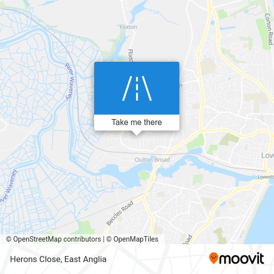 Herons Close map