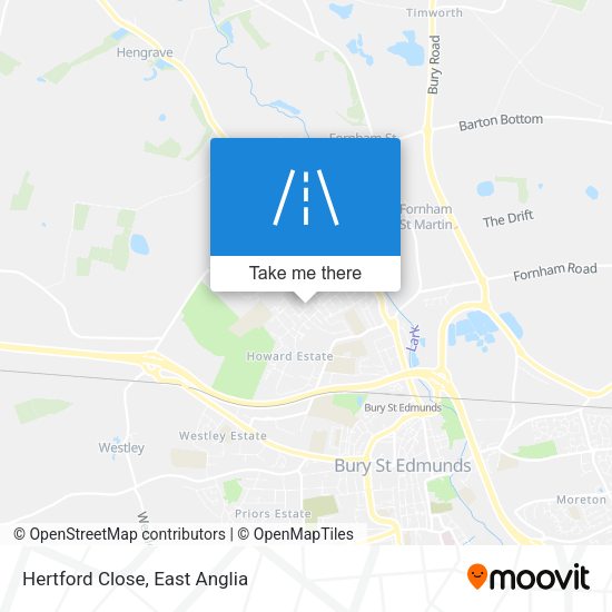 Hertford Close map