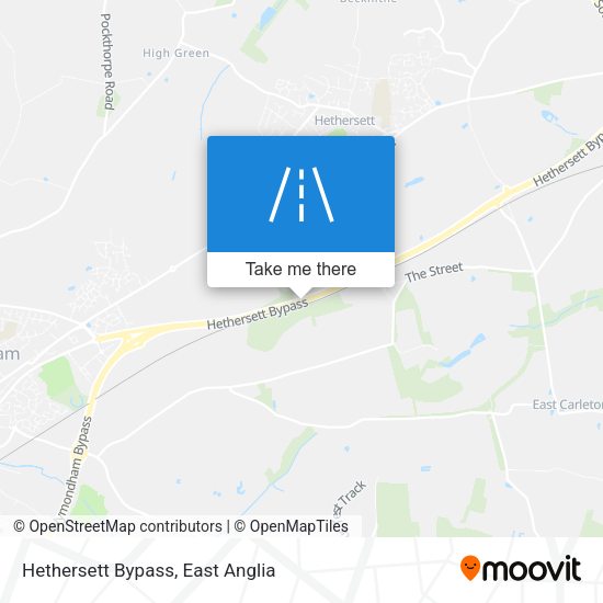 Hethersett Bypass map