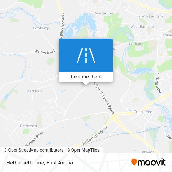 Hethersett Lane map