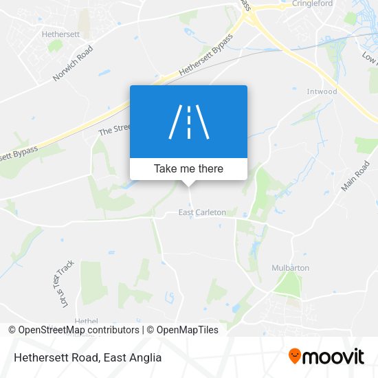 Hethersett Road map