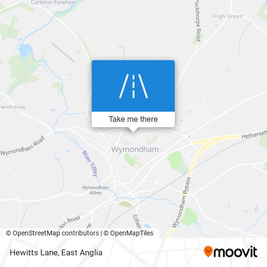 Hewitts Lane map