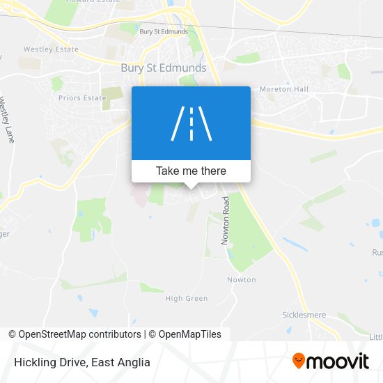 Hickling Drive map