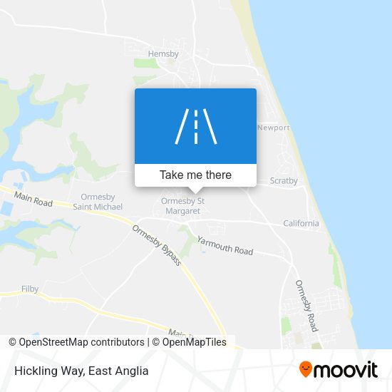 Hickling Way map