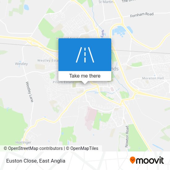 Euston Close map