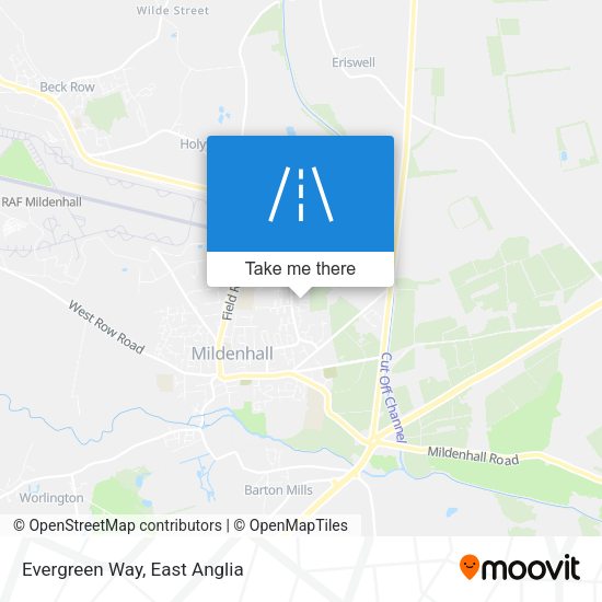 Evergreen Way map