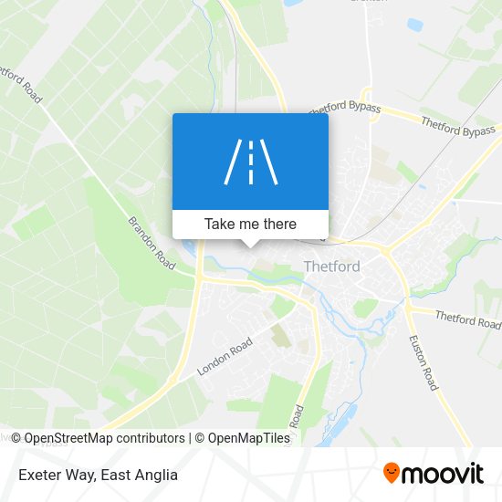 Exeter Way map