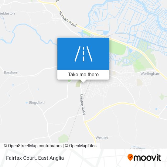 Fairfax Court map