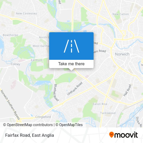 Fairfax Road map