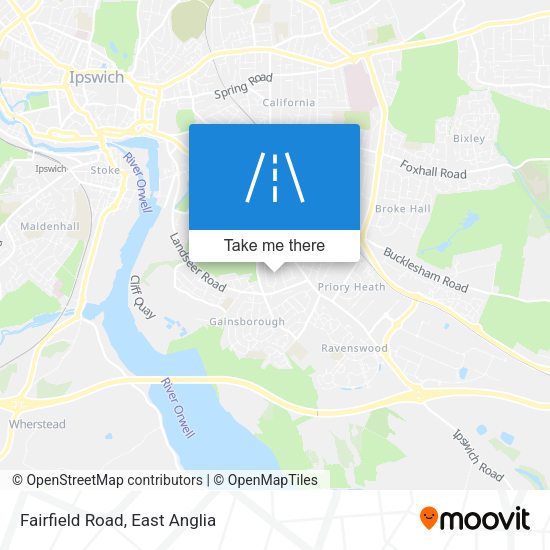 Fairfield Road map