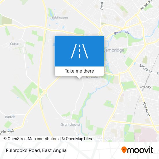 Fulbrooke Road map