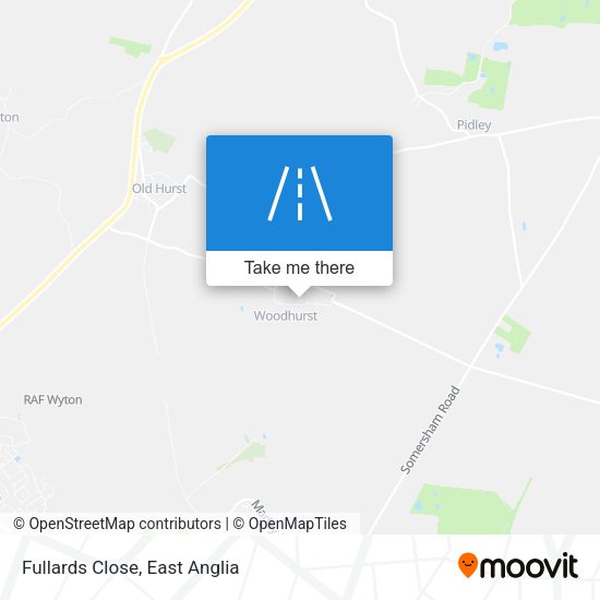 Fullards Close map