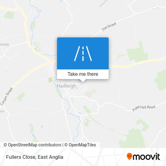 Fullers Close map