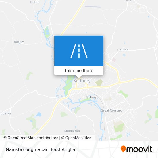Gainsborough Road map