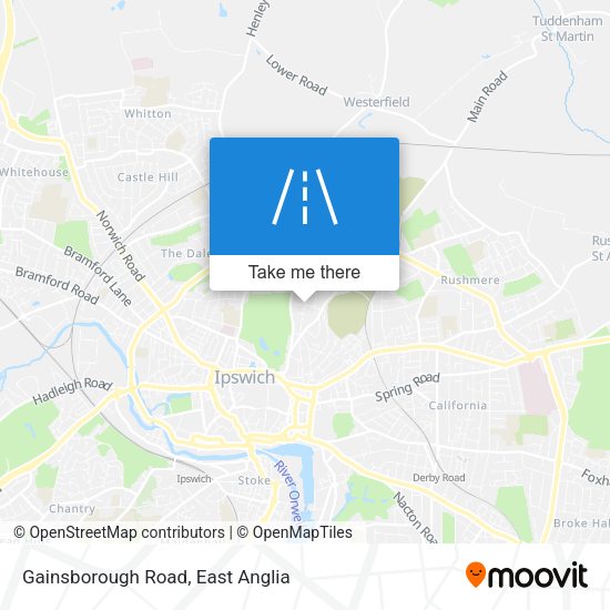 Gainsborough Road map