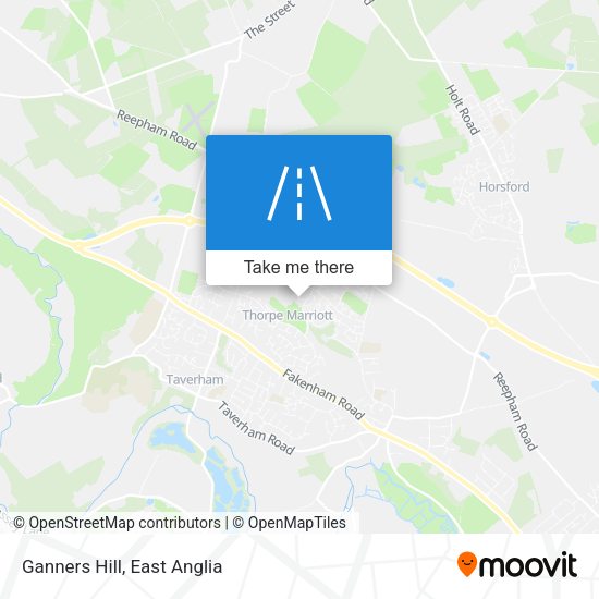 Ganners Hill map