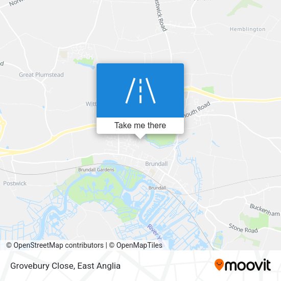 Grovebury Close map