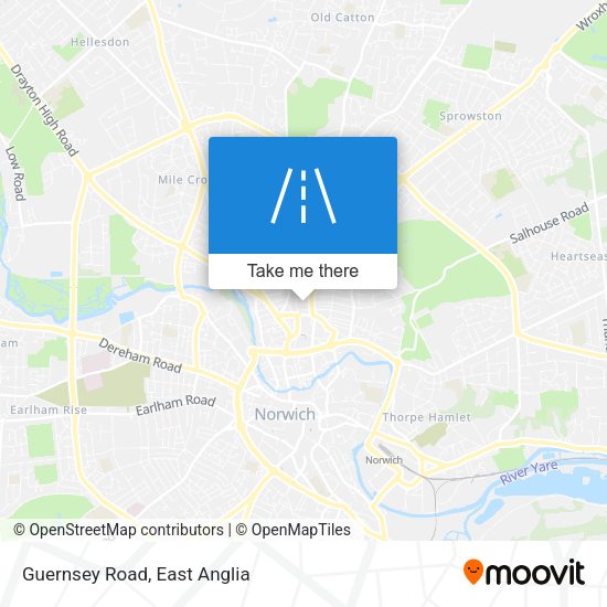 Guernsey Road map